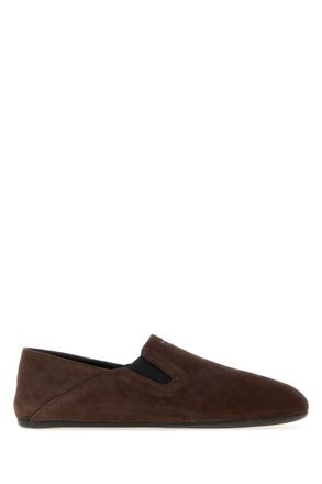 Prada Brown Suede Loafers
