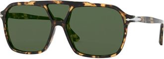 Persol Icona Sunglasses Blonde Havana/Green