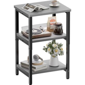 OEM Mesa Auxiliar - Hlonone - Vintage - 37x30x65 Cm - Acero - Compartimento De Almacenamiento Abierto