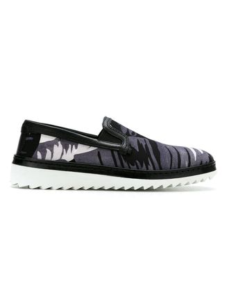 Dolce & Gabbana printed slip-on sneakers - Nero