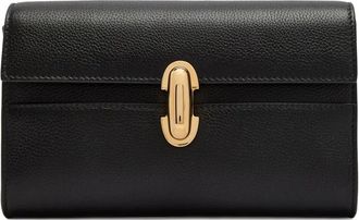 Savette Symmetry grained clutch bag - Black