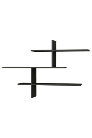 Livetastic Wandregal, Anthrazit, Holzwerkstoff, 123x81x22 cm, h&auml;ngend, Wohnzimmer, Regale, Wandregale