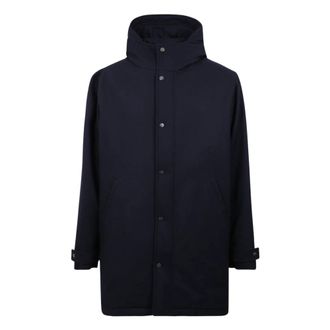 Kiton Cappotto - Heren - Parka Jassen - Blauw - L - Jassen