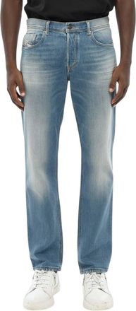 Diesel Blue Regular Mid Rise Jeans