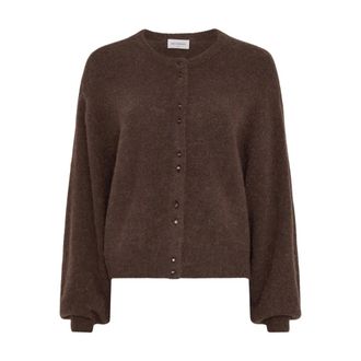 Moss Copenhagen Bondie Hope Cardigan - Dames - Truien - Bruin - Maat: M/L Wol
