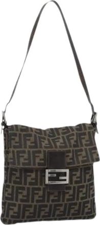 Fendi Pre-owned Zucca Canvas Shoulder Bag - - Pre-owned - Donna - Marrone - ONE SIZE