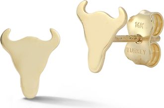 Ember Fine Jewelry 14K Gold Longhorn Studs