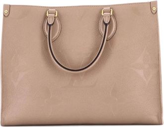 Louis Vuitton Borsa tote OnTheGo Monogram Empreinte Giant MM - Toni neutri