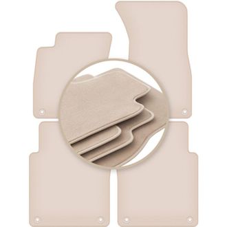 OEM Alfombrillas Premium Beige Para: Audi A8 D3 Largo/largo 2002-2009