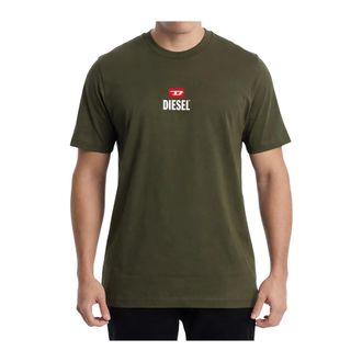 Diesel Tops, Heren, Groen, S, Katoen, T-Just T-Shirt