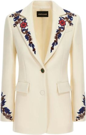 Roberto Cavalli Mujer, Chaquetas, Beige, Talla: L