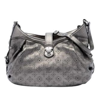 Louis Vuitton Pre-owned Mahina Crossbody Bag - Dames - Pre-owned - Grijs - Maat: ONE Size Leer