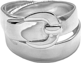 Herm&egrave;s Silver 925 Band Ring (Pre-Owned)