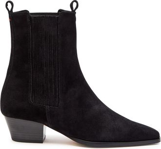 Aeyde Aeyde Agata 35 Suede Ankle Boots - Black - 37 (IT37/ UK4)