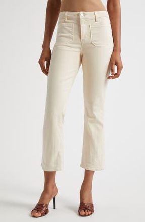 L'agence Noya High Waist Flare Ankle Jeans in French Vanilla at Nordstrom Rack, Size 24
