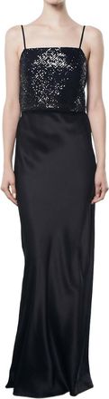 Enza Costa Sequin Cami In Black