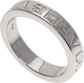 Bulgari White Gold White Gold (18K) Band Ring (Pre-Owned)