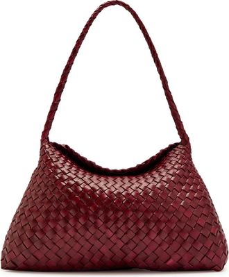 Dragon Diffusion Santa Maria Woven Leather Shoulder bag - Bordeaux - One Size