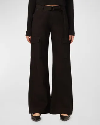 DL1961 Zoie Wide-Leg Relaxed Vintage Cargo Jeans