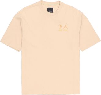 Nike Jordan Air Jordan x union Crossover SS22 Solid Color Breathable Logo Round Neck Short Sleeve Asia Edition Khaki DM2844-268