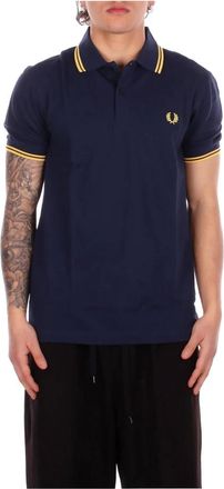 Fred Perry Hombre, Camisetas, Azul, Talla: M