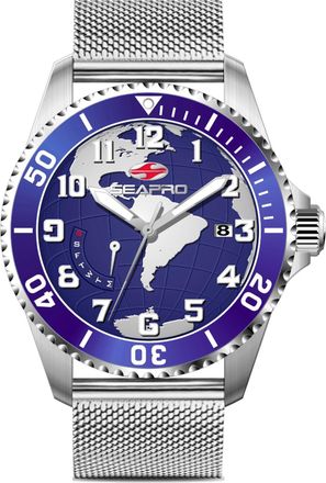 Seapro Mens Voyager Blue Dial Watch