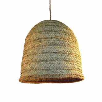 Wonderlamp L&aacute;mpara de techo artesanal natural con pantalla de esparto &oslash;50cm