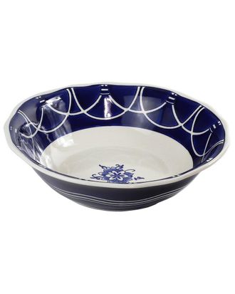 Euroceramica Blue Garden 12 Serving Bowl