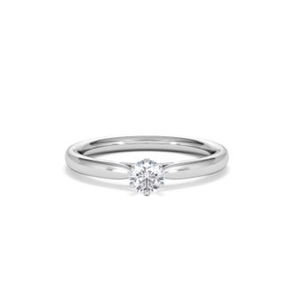 The Diamond Store Low Set Chloe Lab Diamond Engagement Ring 0.25CT F/VS1 Platinum