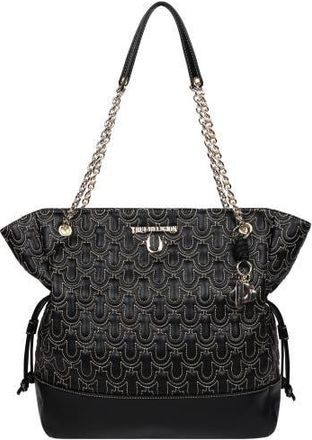 True Religion Cinch Side Soft Logo Tote in Black at Nordstrom