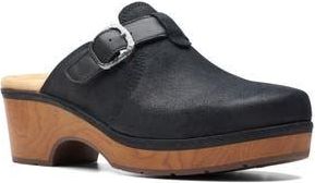 Clarks Paizlee Nora Clog - Wide Width Available in Black Suede at Nordstrom Rack, Size 8.5