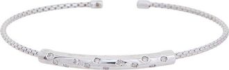 Meshmerise 18K Plated 0.10 Ct. Tw. Diamond Mesh Bangle