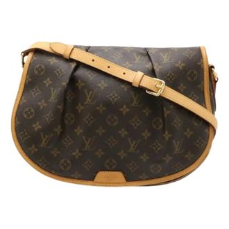 Louis Vuitton Pre-owned Cross Body Bags, female, Brown, Size: ONE SIZE Pre-owned Monogram Menilmontant MM Shoulder Bag