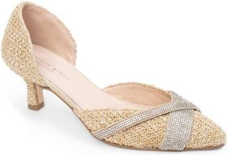 Patricia Green Milan dOrsay Pump in Natural Raffia at Nordstrom, Size 10