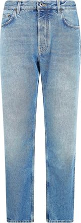 Off-white Slim Arrow Light Blue Faded Jeans