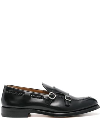 Doucal's leather monk shoes - men - Rubber/Calf Leather/Calf Leather/Calf Leather - 40 - Black