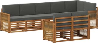 vidaXL Conjunto De Sof&aacute;s De Exterior 7 Uds. Vidaxl