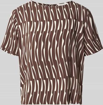 OPUS Regular Fit Bluse aus Viskose Modell Ferona bamboo in Dunkelbraun, Gr&ouml;&szlig;e 40