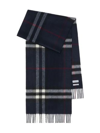 Burberry Blue Signature Check Scarf
