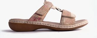 Rieker 659X6-90 Dames Sandalen Roze