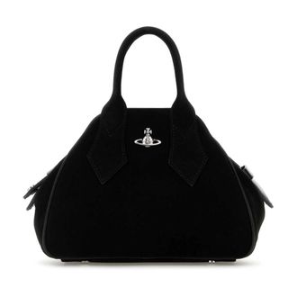 Vivienne Westwood Yasmine Kleine Handtas - Dames - Handtassen - Zwart - ONE Size - Katoen - Tassen