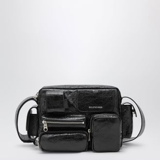 Balenciaga Superbusy camera bag in black Arena lambskin