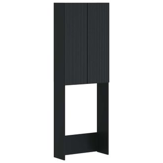 vidaXL Mueble De Ba&ntilde;o Arnhem Negro 66 X 25,5 X 190 Cm Vidaxl