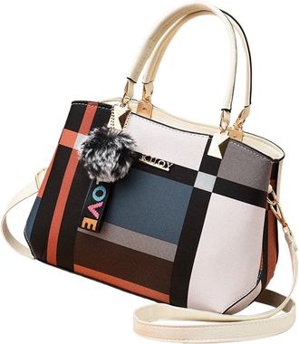 Generic Handbags, Shoulder Bag | Classic Tote Hobo Handbags | Women Shoulder Clutch Bag with Adjustable Shoulder Strap for Wife, Adults, Girlfriend, White, ri