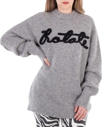 Rotate Oversized Knitted Logo Jumper