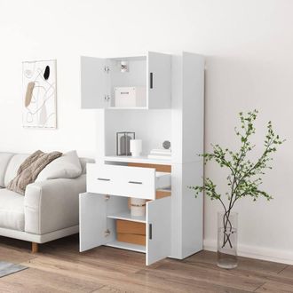 Berkfield Home Highboard White Engineered Wood