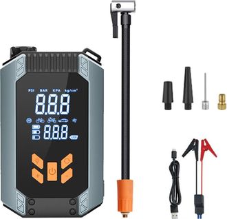 OEM Bandopblazer Draagbare Para Auto, 150 Psi Draadloze Luchtpomp For Fiets, Con Pantalla Lcd, Luces Led Y Clip Inteligente Para Auto, Moto