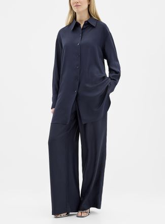 R&oacute;he Womens Relaxed pure silk pant