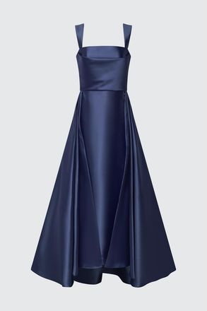 Theia Zendaya Mikado Square-Neck Gown in Navy at Nordstrom, Size 16
