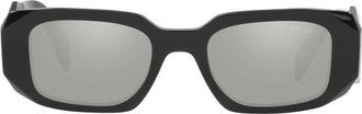 Prada 49mm Small Rectangular Sunglasses in Black at Nordstrom